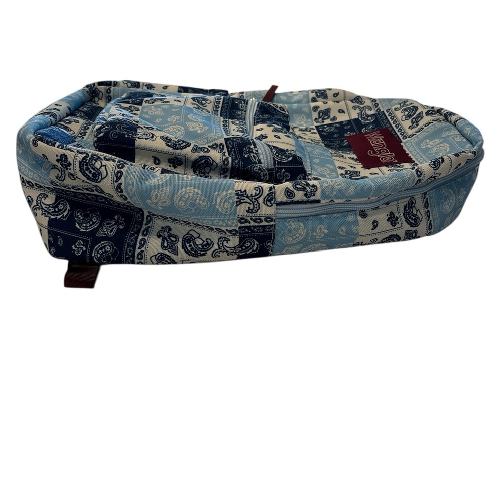 Wrangler Blue Paisley Y2K Backpack New - Picture 4 of 5